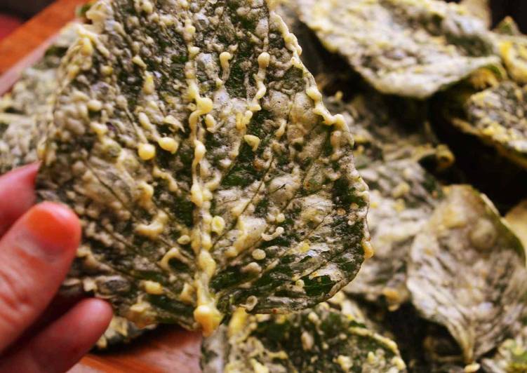 Resep KERIPIK BAYAM Kesat Super Kriuk yang Bikin Ngiler