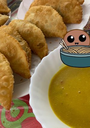 صورة لوصفة سمبوسة بُف لذيذة جداً ومقرمشة وهشة 😋