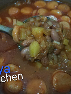 Foto resep Sup kacang merah Portugis (Portuguese Red Bean Soup)