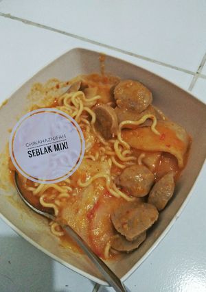 Foto resep Seblak Mix (Bakso dan Mie)