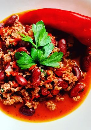 O poză a rețetei Chili con carne.
