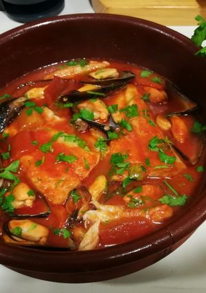 Foto principal de Cola de merluza con mejillones