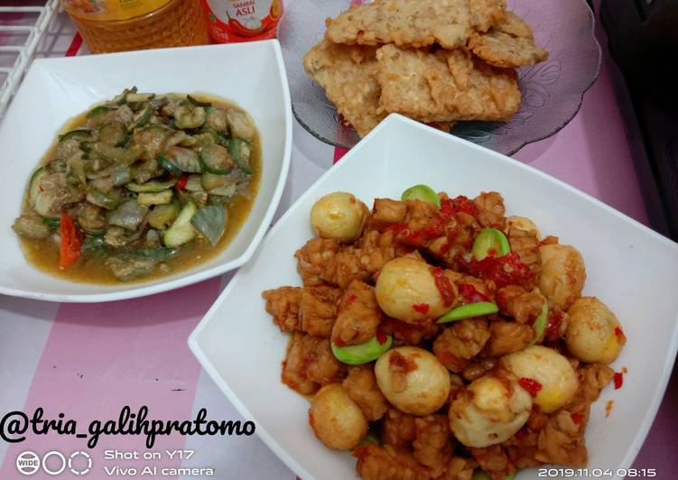 Balado Tempe Puyuh Pete