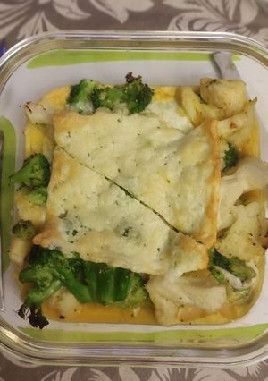 Una foto de Revuelto de Brócoli y Coliflor en Airfryer
