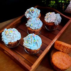 A picture of Chocolate CupCake, eggless.