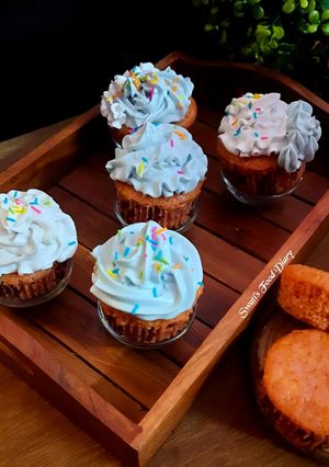 A picture of Chocolate CupCake, eggless.