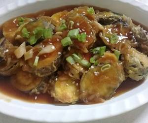 Ini Caranya Terong goreng tepung saus teriyaki Yummy Mantul