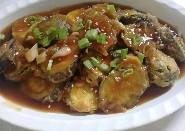 Terong goreng tepung saus teriyaki