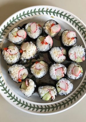 A picture of Very basic sushi.