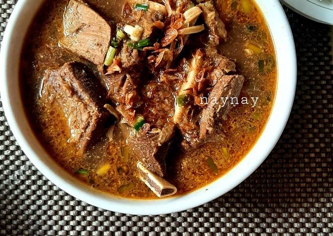 Resep Sup Rawon Iga Sapi Tips Memasak Iga Sapi Oleh Naynay Cookpad