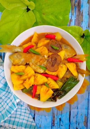 Foto resep Seri Seafood. Terisi Kuah Nanas Khas Palembang