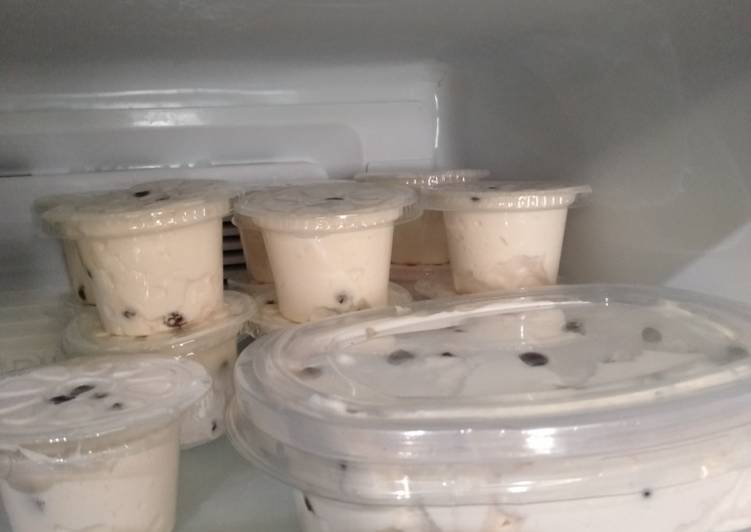 Resep 1. Ice cream strawberry, Enak