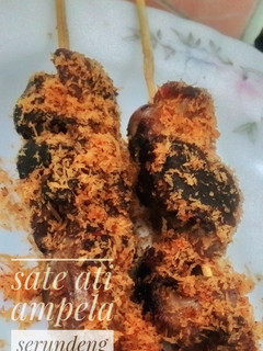 Foto resep Sate Ati Ampela Bumbu Serundeng
