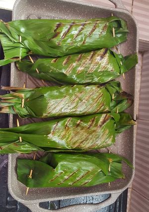 Foto resep Nasi Bakar Ati Ampela Jamur Pedas Mantap Anti Gagal