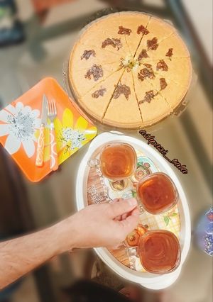 عکسی از دستور کیک کشمشی پرتقالی