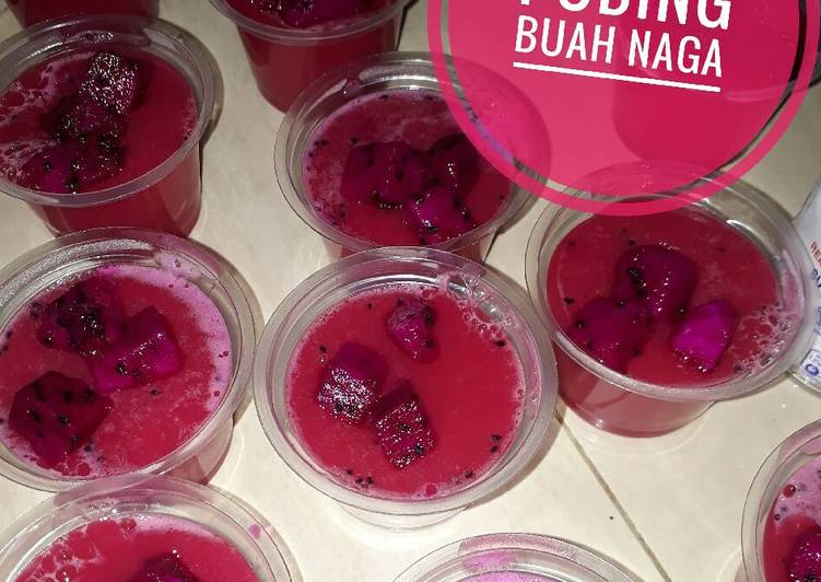 Puding Buah Naga Merah