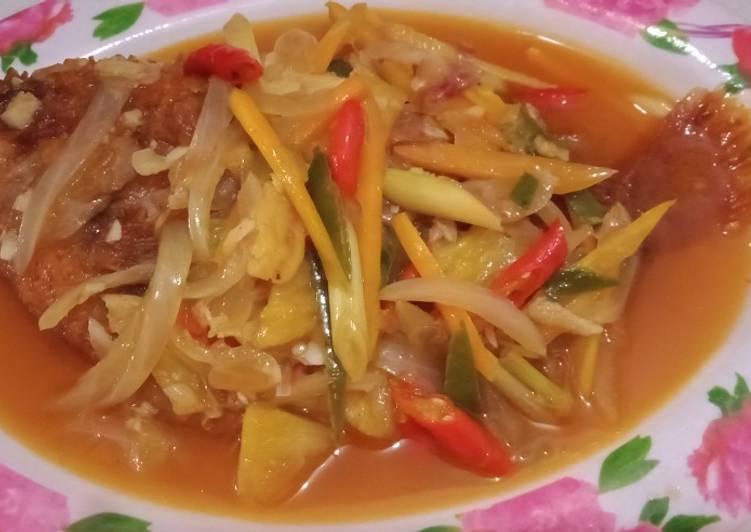 Cara membuat Ikan nila asam manis yang enak Untuk Jualan