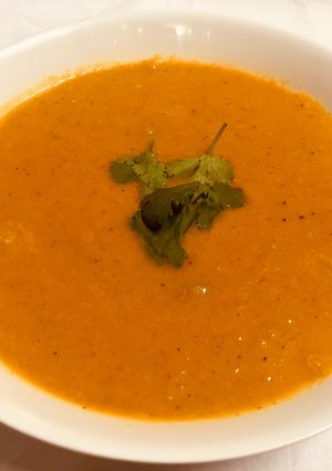 A picture of Cumin Spiced Carrot Soup.