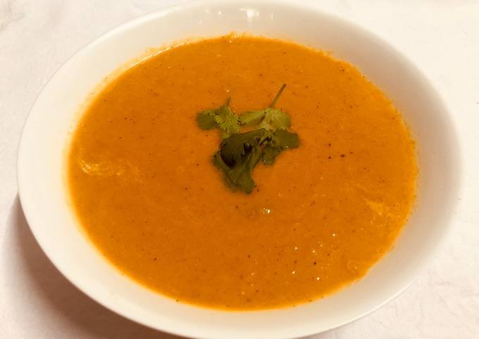 Simple Way to Prepare Homemade Cumin Spiced Carrot Soup
