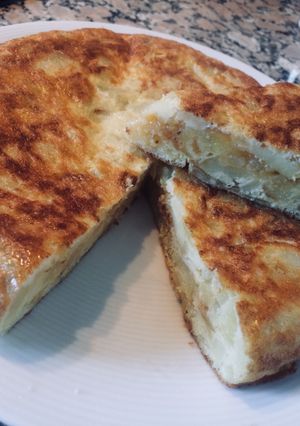 Una foto de Tortilla de patatas sin cebolla