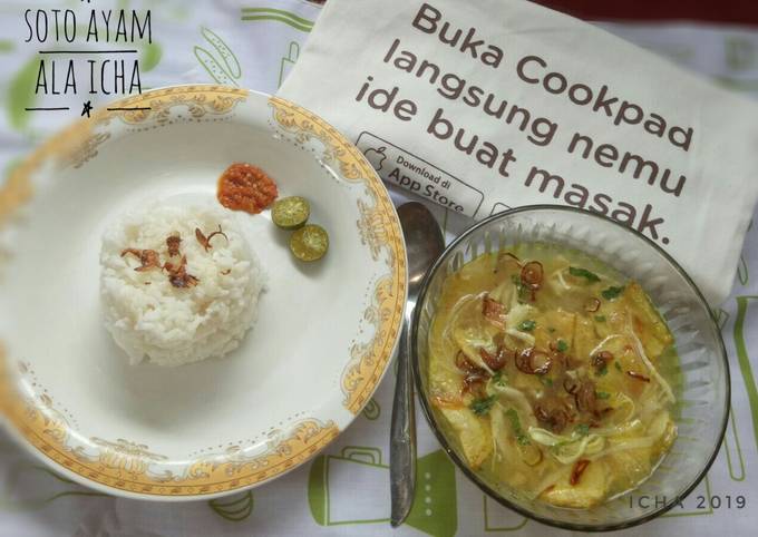 Soto ayam sederhana Ala icha