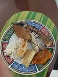 Viuda de pescado y salpreso