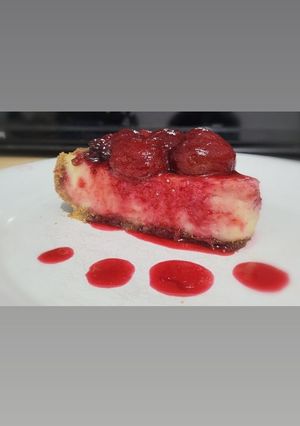 Una foto de New York cheesecake