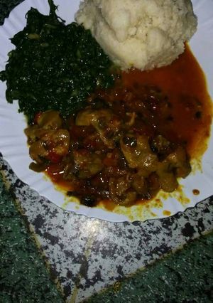 A picture of Spinach and gizard.