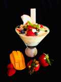Quinoa cornflakes tooty fruity pudding