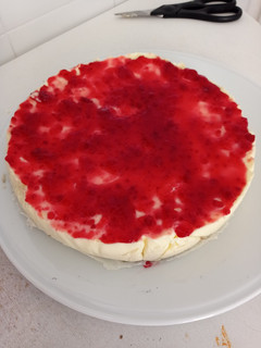 Foto principal de Tarta de queso con mermelada