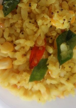 A picture of Corn poha.