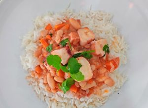 Foto de Feijoada de pota com arroz branco