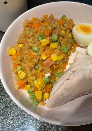咖喱花椰菜炒飯(電鍋料理） 的食譜成品照片