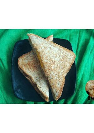 Foto resep Roti tawar with egg and cheese