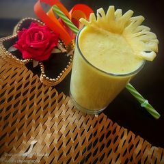 A picture of Pineapple Banana Smoothie.