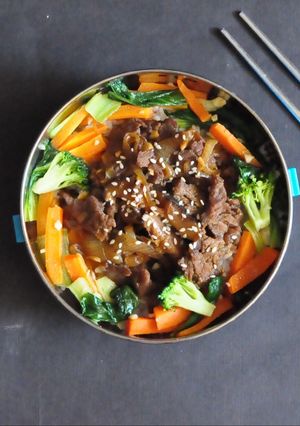 Foto resep Bulgogi Bowl with Mixed Veggies