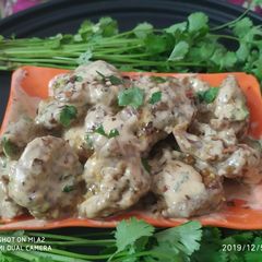 A picture of Creamy spicy prawn.