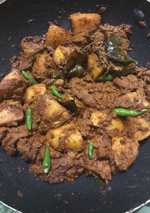 Foto resep Rendang sapi kentang
