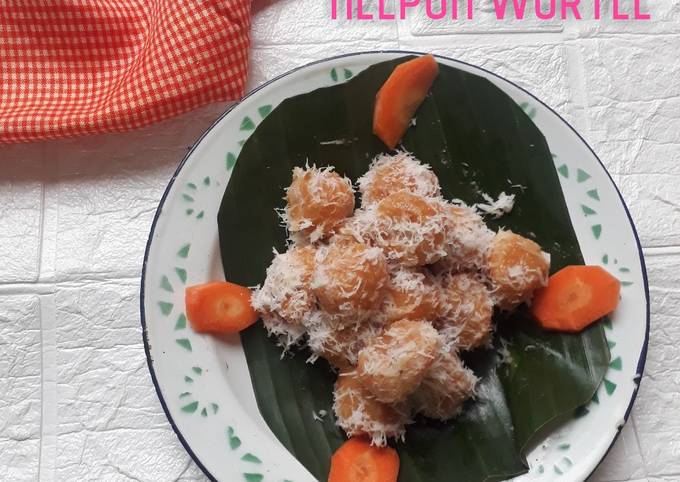 Cara membuat Klepon Wortel, snack MPASi 1th+ Cara membuat Klepon Wortel, snack MPASi 1th+