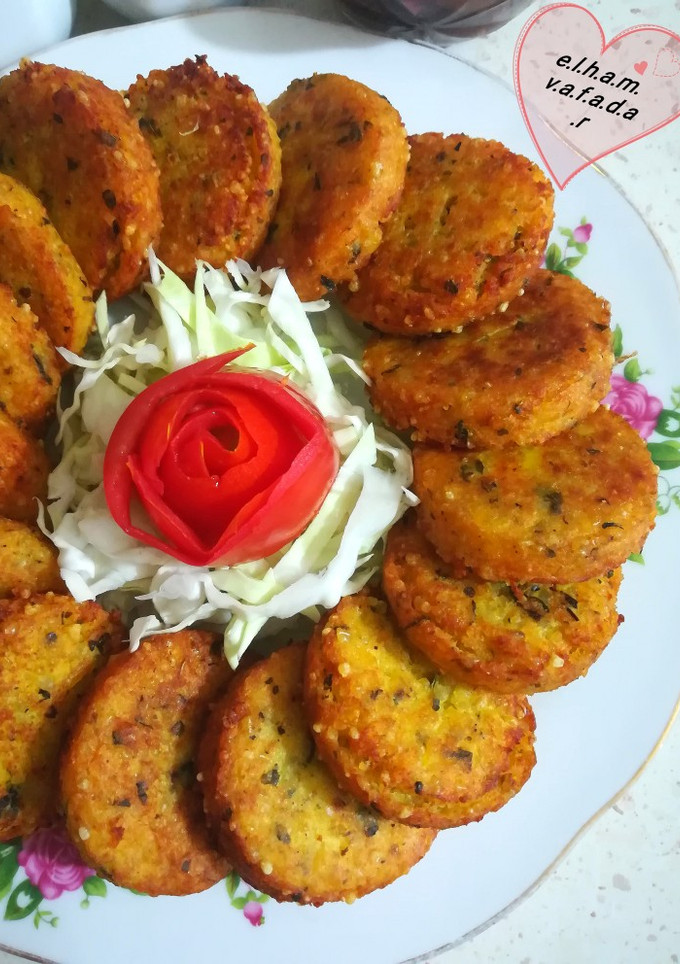عکسی از دستور کوکو بلغور گندم الهام پز