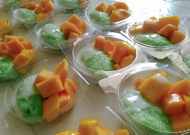 Bagaimana Memasak Ketan pandan mangga, Sempurna