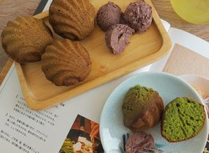 รูปของ 抹茶マドレーヌ Matcha madeleine มาเดอลีนชาเขียว