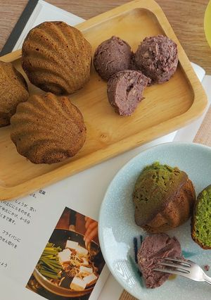 รูปของ 抹茶マドレーヌ Matcha madeleine มาเดอลีนชาเขียว