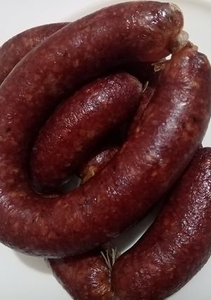 O poză a rețetei Cârnați din carne de vită, semi-uscați.