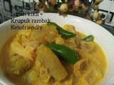 Lodeh kikil + krupuk rambak #ketofriendly