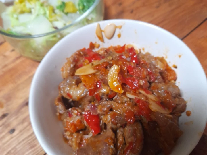 Cara Gampang Membuat Resep Balado daging sapi asam pedas yang Lezat