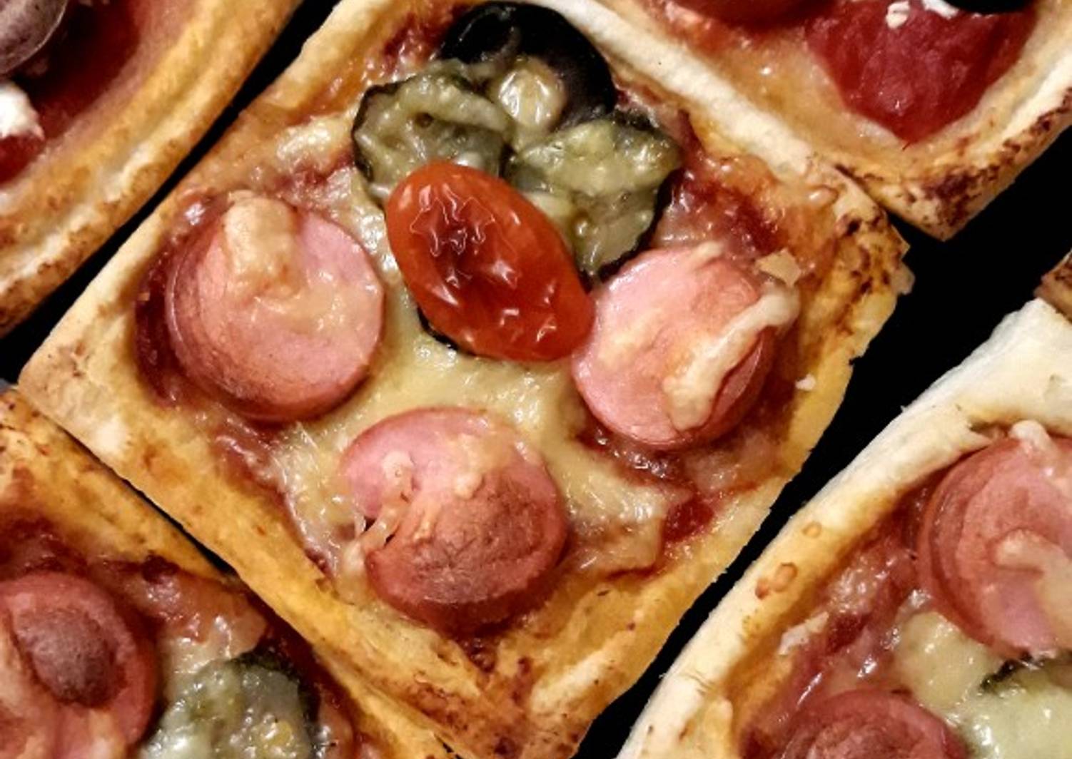 улитка пицца из слоеного теста в духовке фото 92