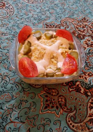 عکسی از دستور سالاد الویه بدون سوسیس و کالباس