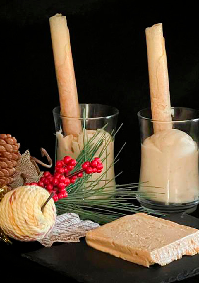 Una foto de Mousse de turrón sin gluten