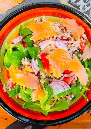 Foto di Insalata di grano saraceno e salmone
